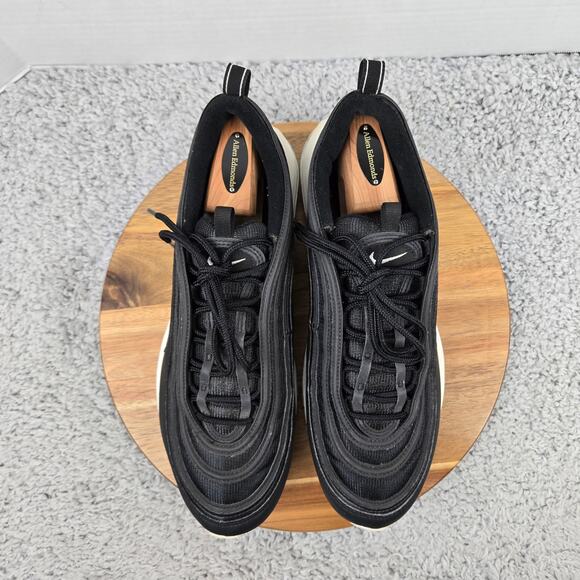 Nike Mens 12 Air Max 97 Black White Casual Athletic Daily Lifestyle Gym Sneaker - Picture 5 of 12